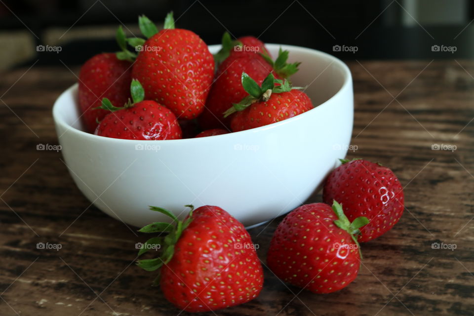 Strawberry's breakfast