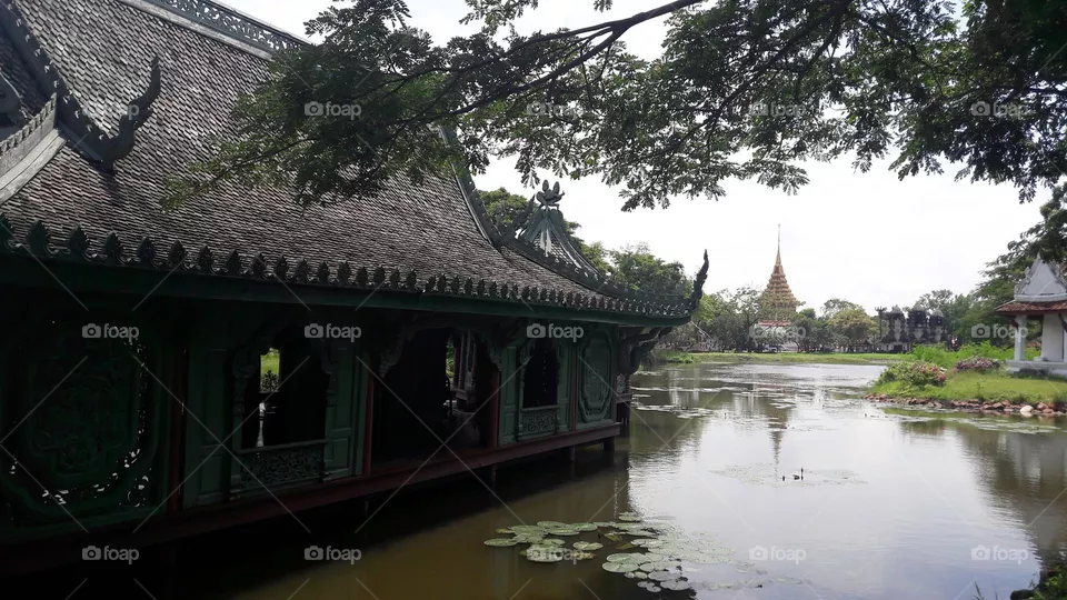 Thai house - made of wood
