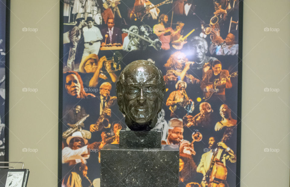 Bronze Statue Of Paul Acket At Den Haag The Netherlands