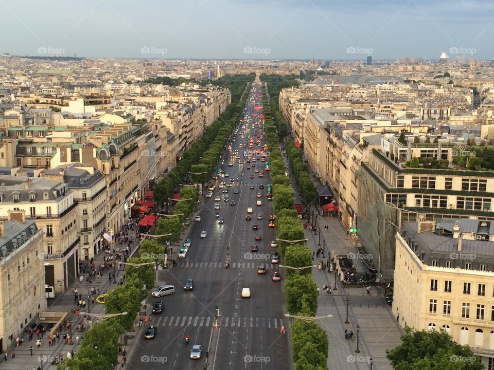 The Avenue Champs-Elysees, Paris