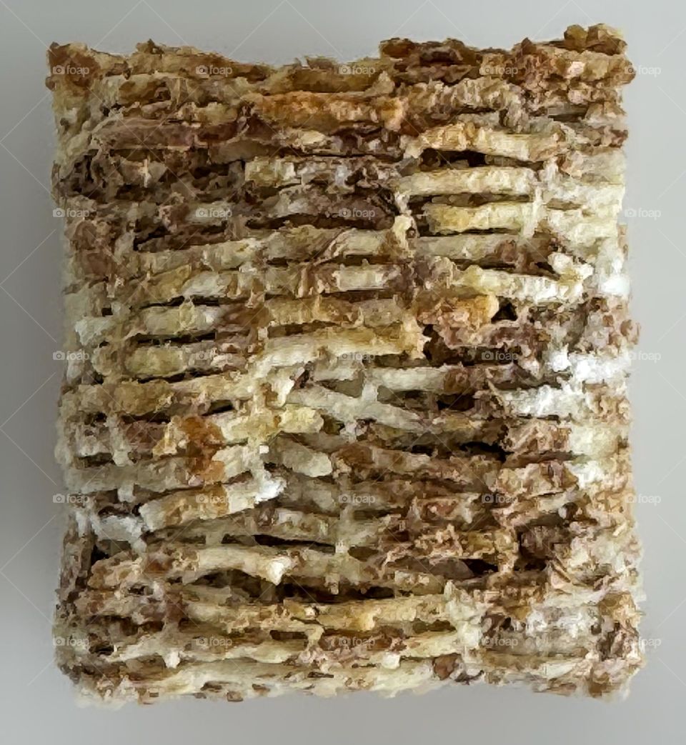 A single shredded wheat square