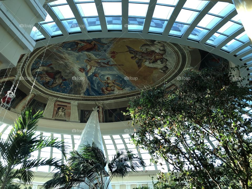 Huge central area at the Iberostar Grand Parasio lobby. 