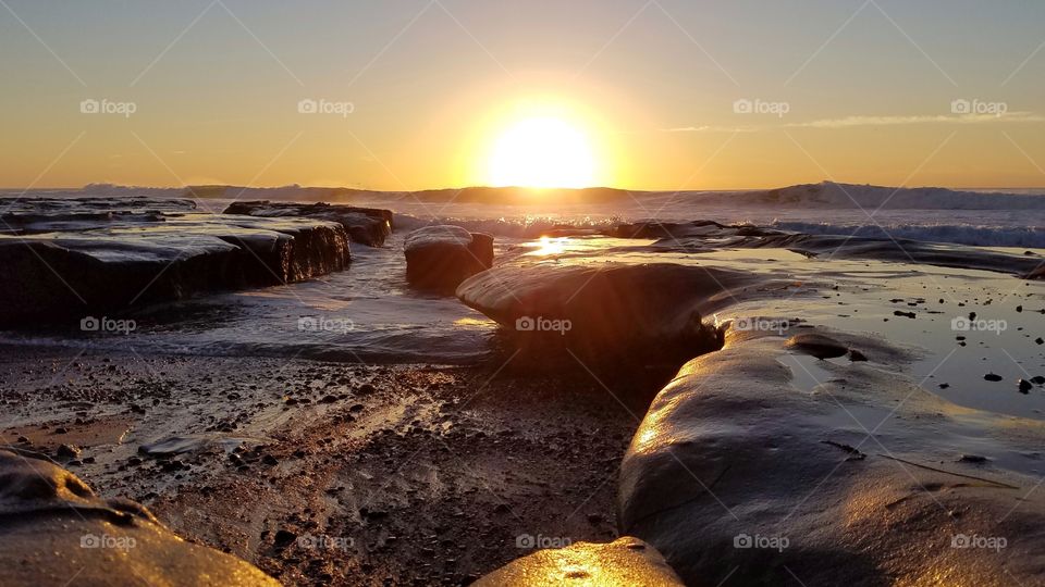 Sunset on Rocky Shores