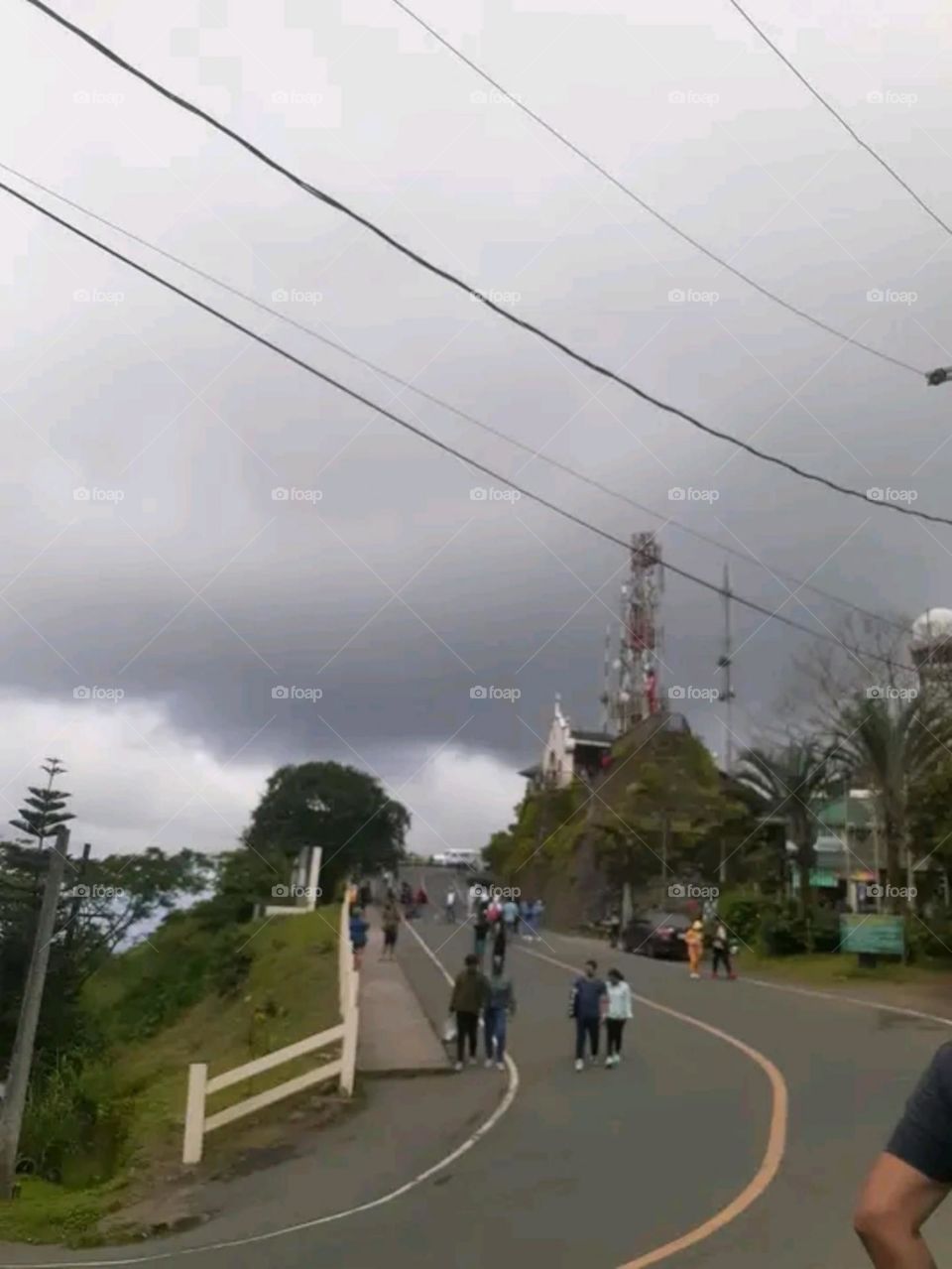 A most beautiful and attractive view of the village road.