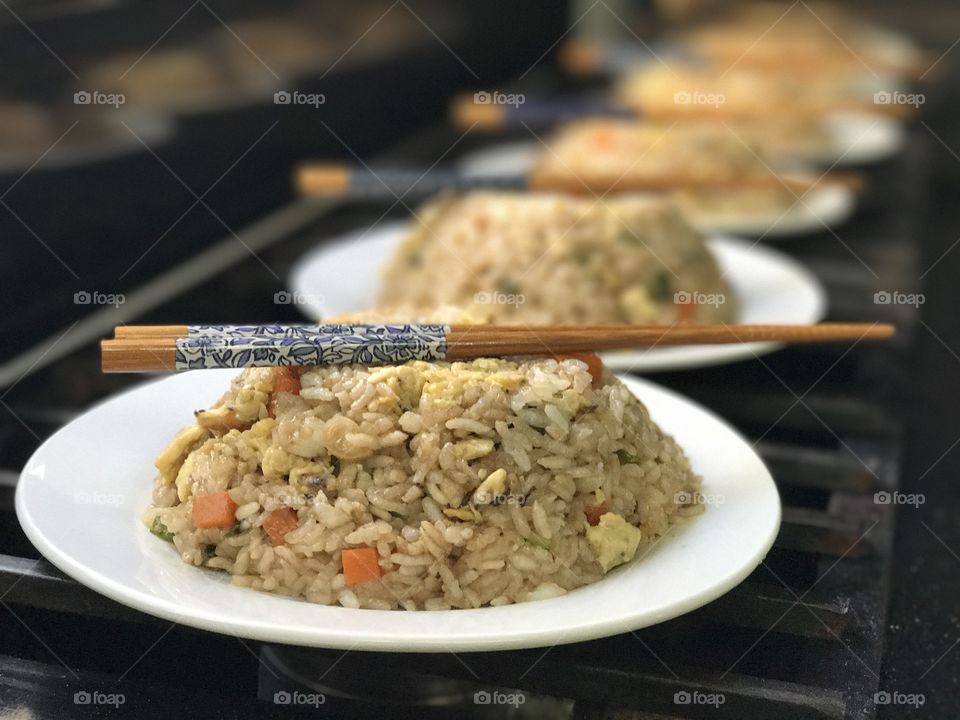 Close-up fried rice