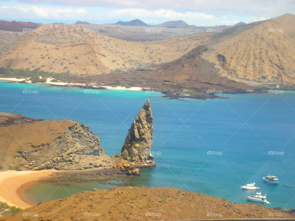 island galapagos bartholome ocean by izabela.cib