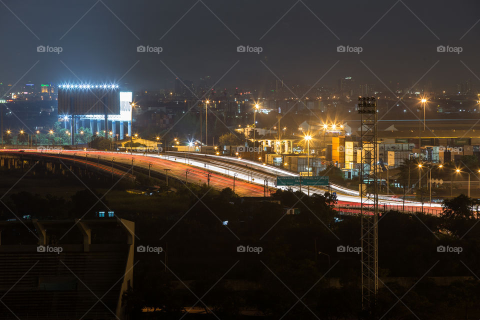 Highway at night 