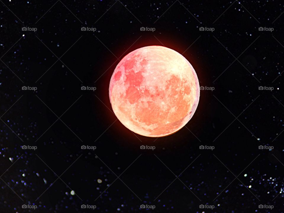 Red super moon