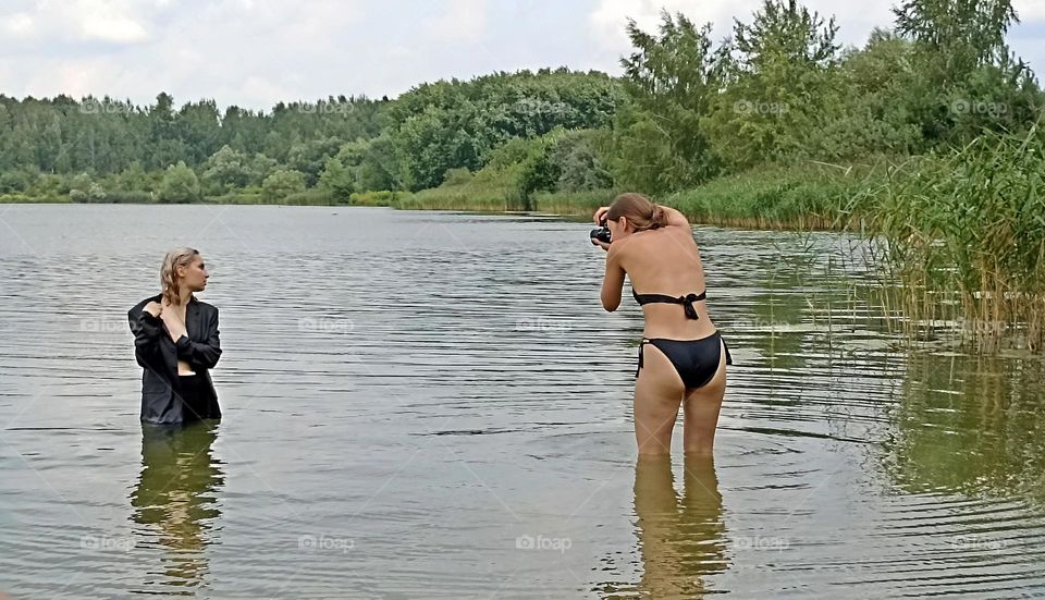 young woman's photograph and model summer time