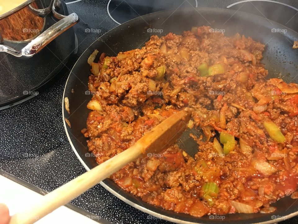 Making my lunch, yummm....