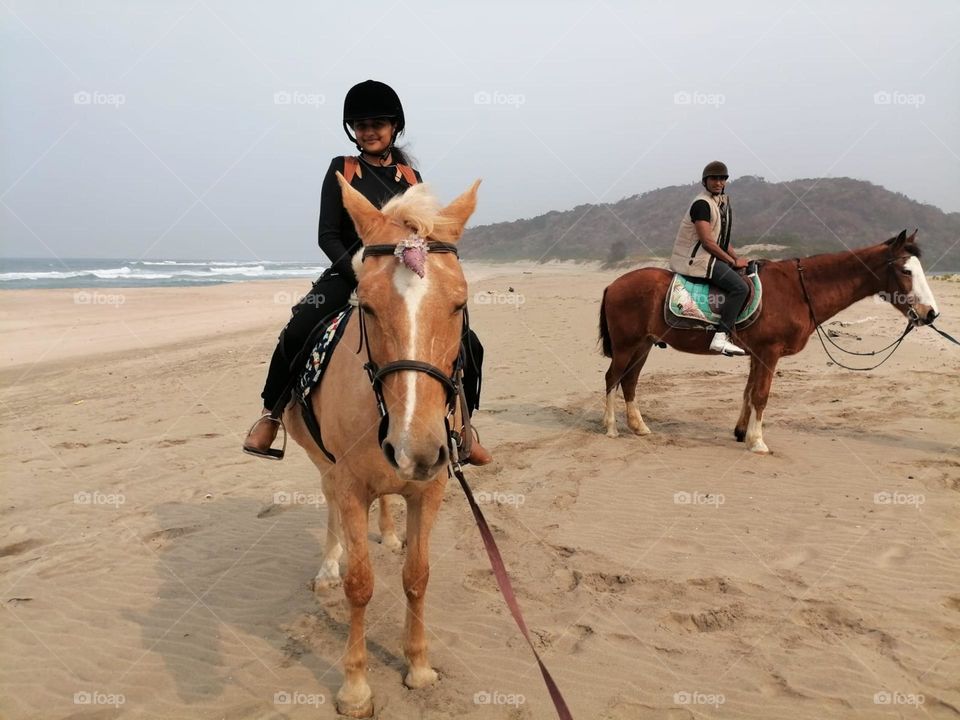Beach, horse, horse riding