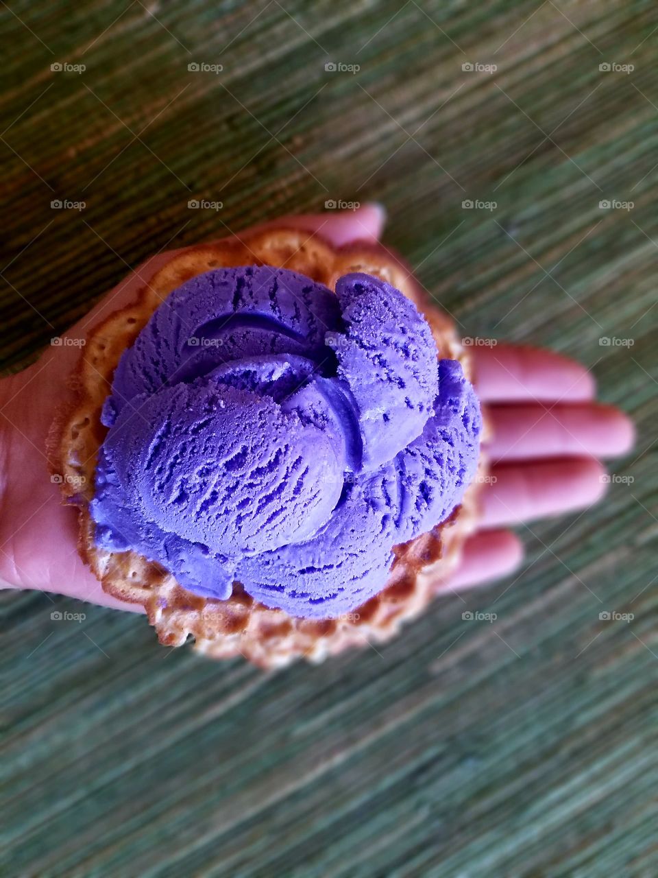 Purple yam ice cream