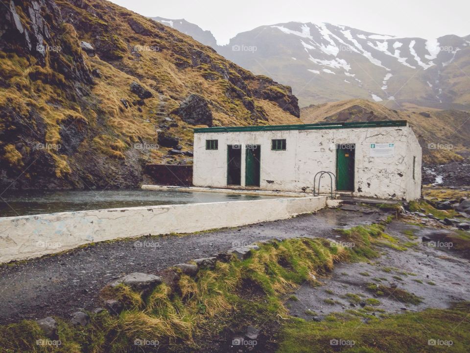 Hot bath of iceland