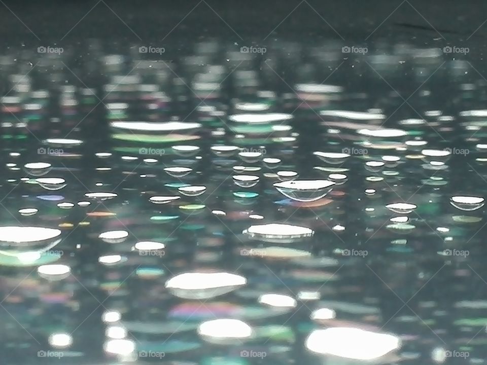 Raindrops on the glass window