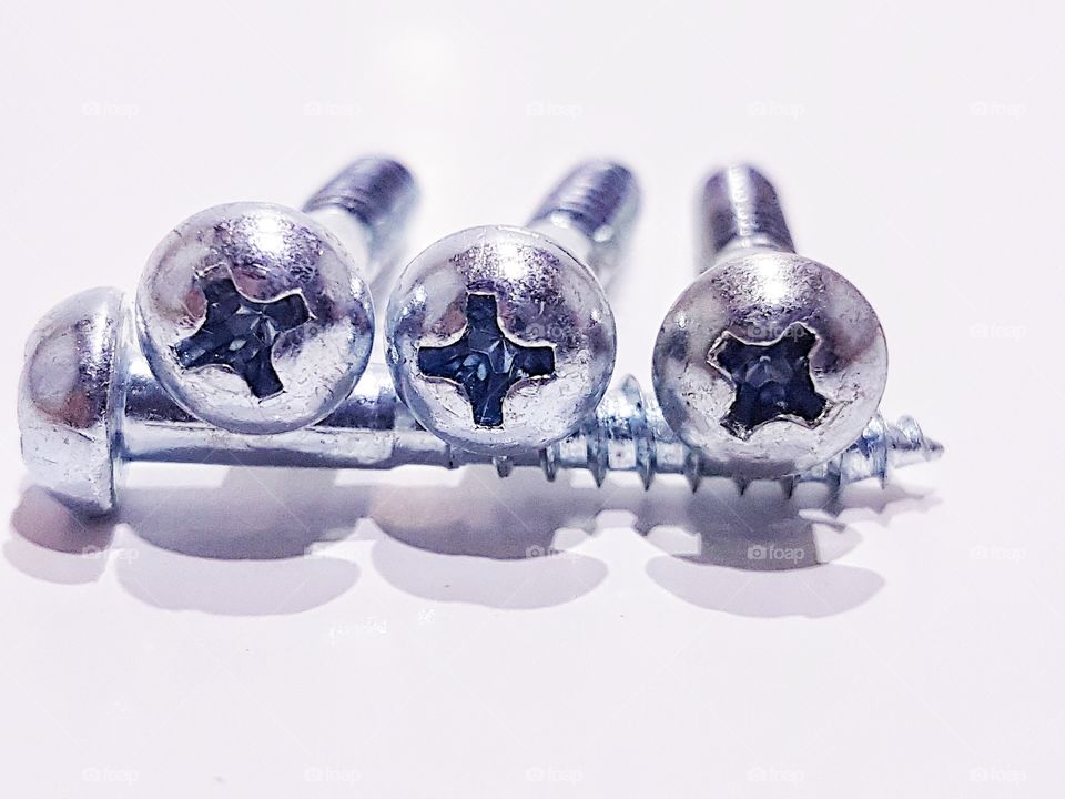 Phillips screws stacked