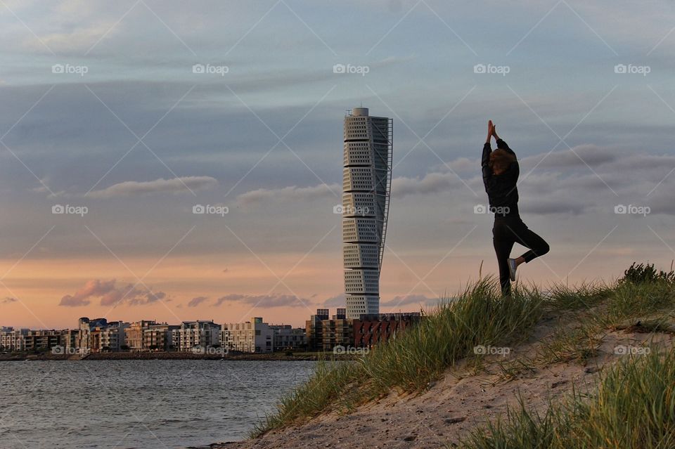 Yoga by Turning Torso