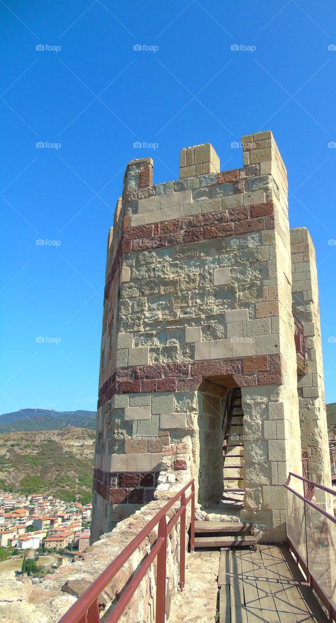 castle of bosa in sardinia