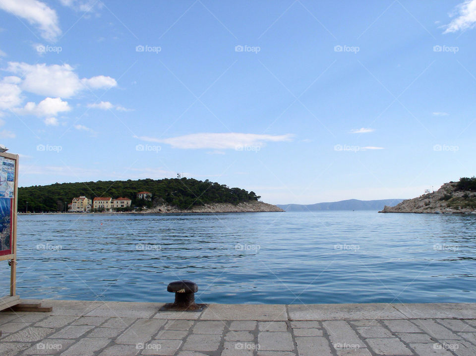 summer sea croatia pier by ollicres