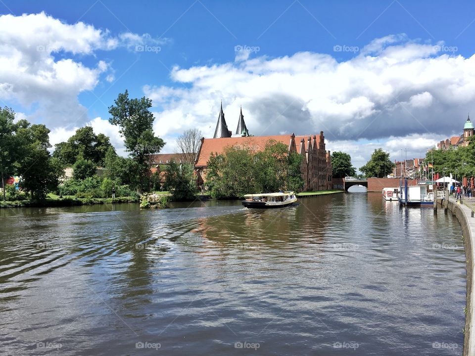 Lübeck is an ancient Hanseatic city in the north of Germany.The river Trave