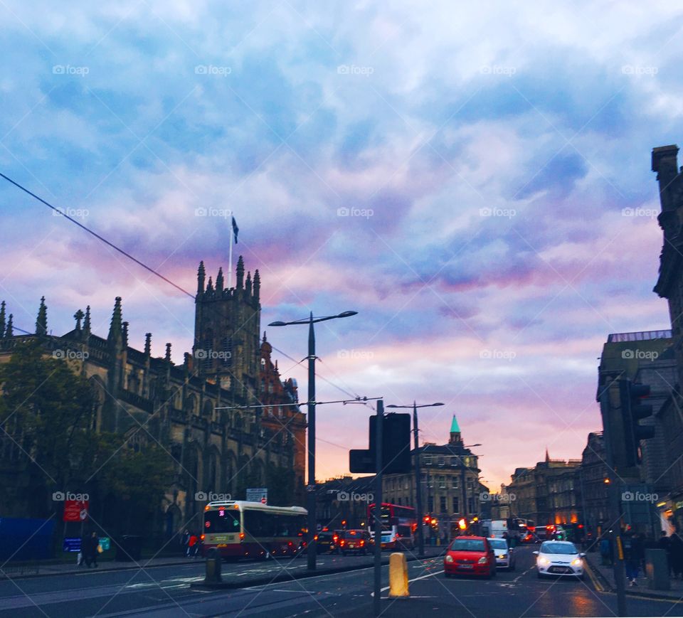 Sunset in Edinburgh ✨