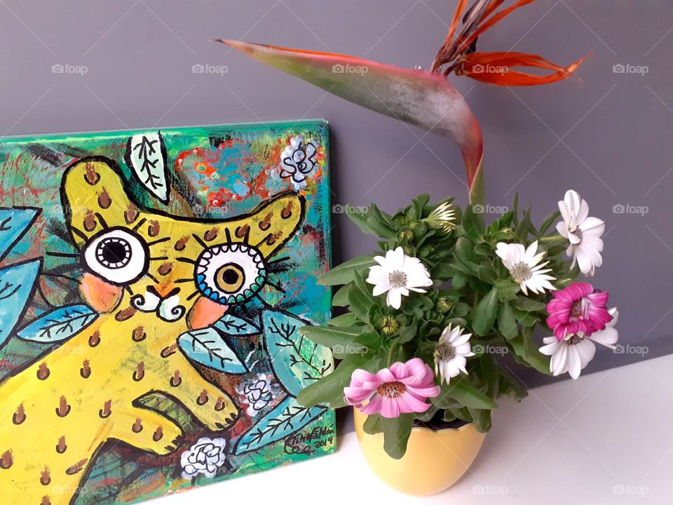 flowers with a Titika picture