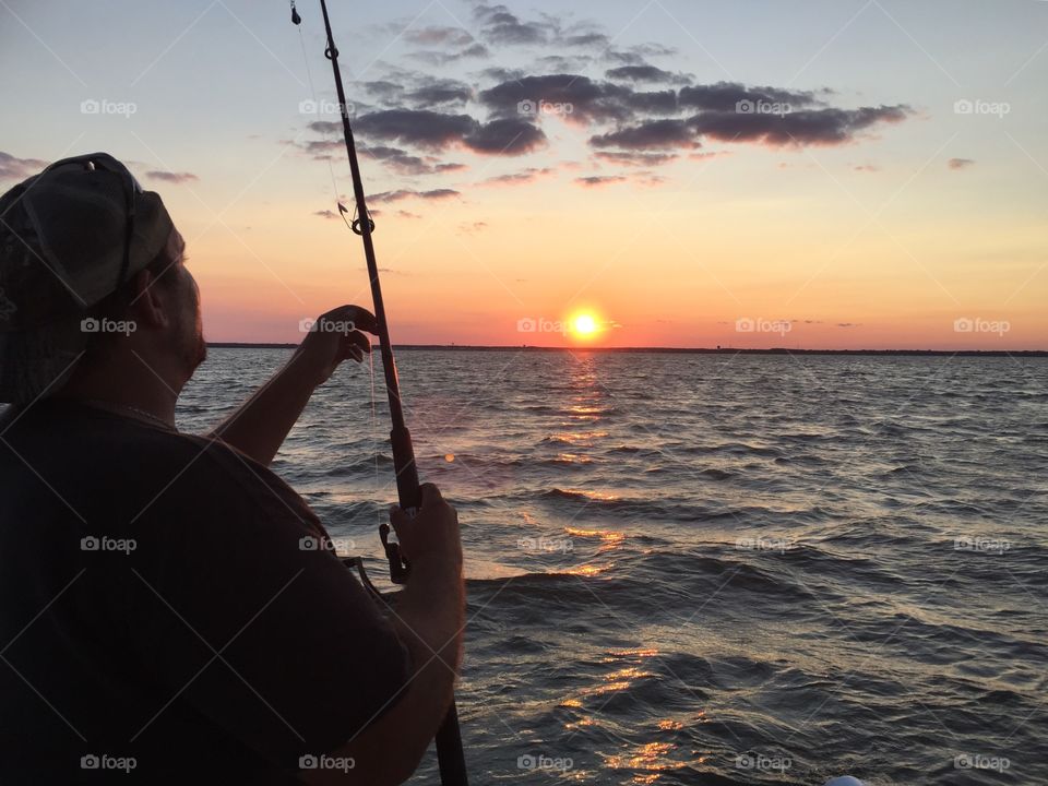 Sunset fishing