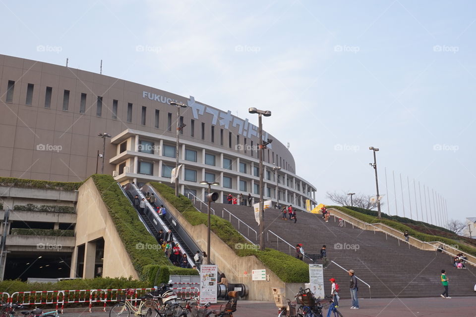 Fukuoka baseball stadium hawk dome