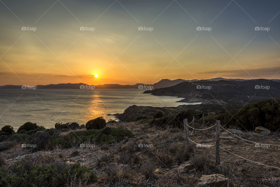 Sunset at Capo Malfatano, Teulada, Sardinia