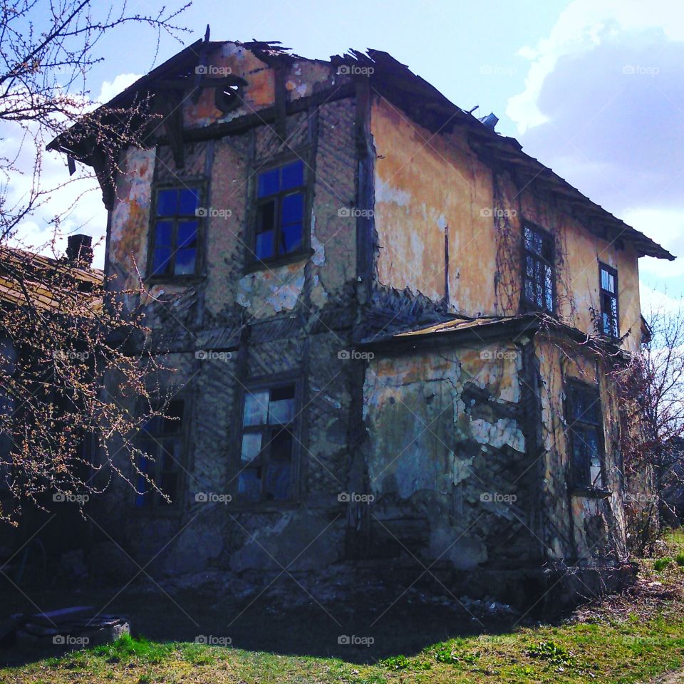 дом, дворец, хата, руини, время ушло