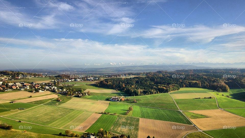 View over switzerland