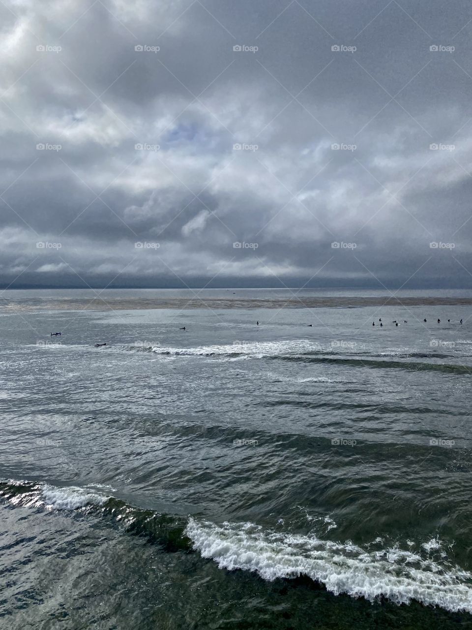 Beach at Pleasure Point County Park in Pleasure Point California 