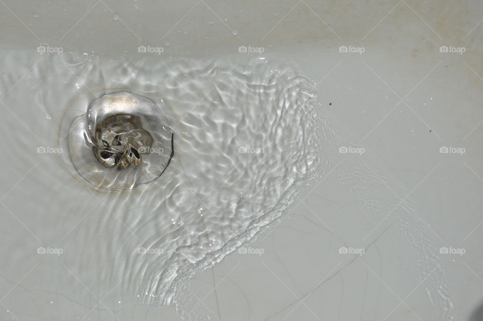 sink with some water