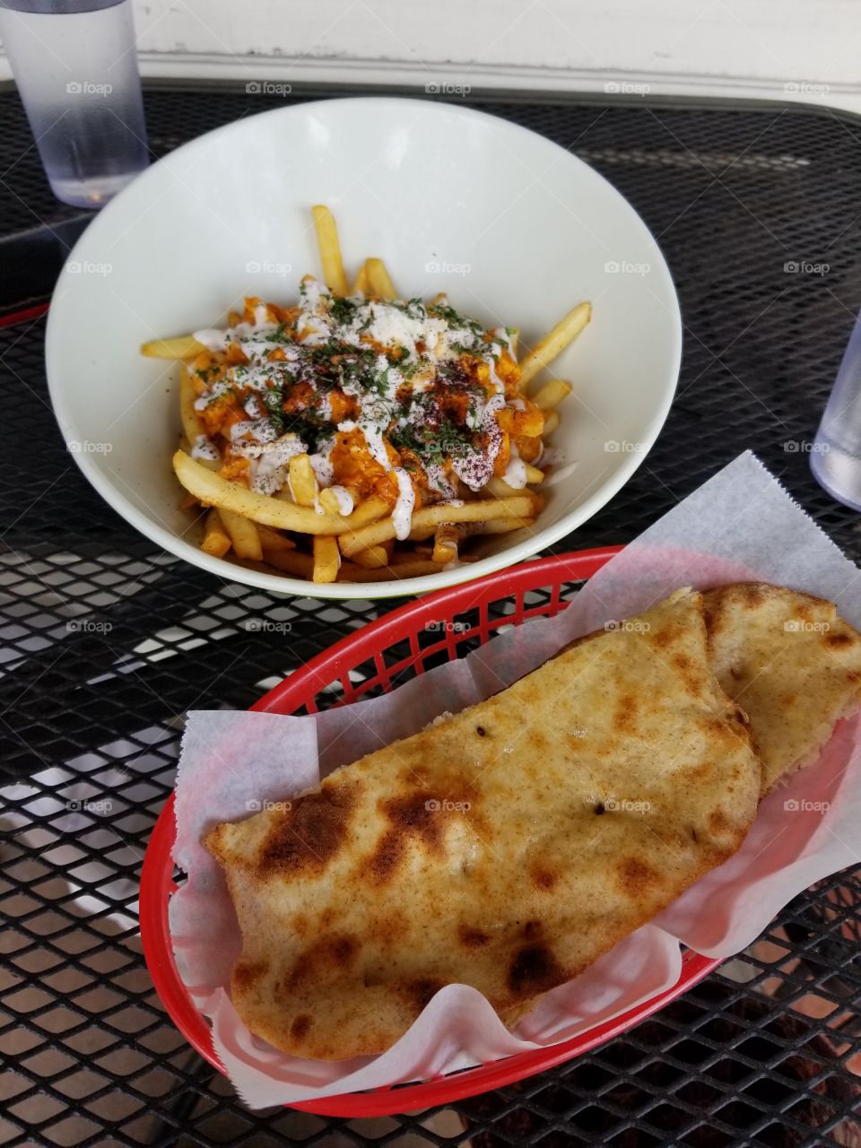 Curry Fries & Naan