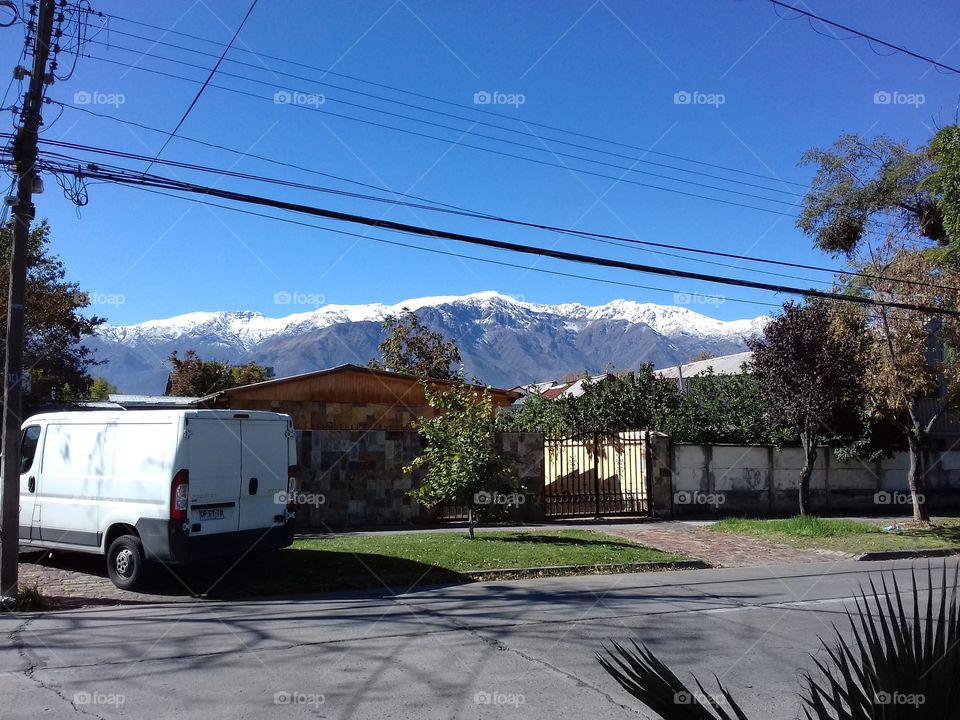dia después de la lluvia, santiago, cordillera de los andes, Chile