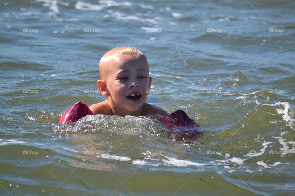 Child, Water, Fun, Outdoors, Swimming