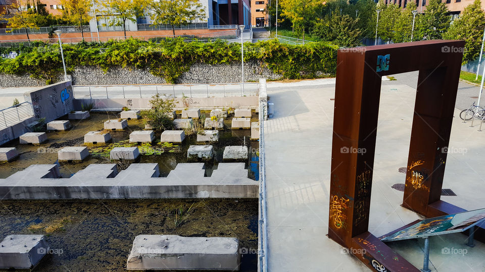 Park in Turin in Italy