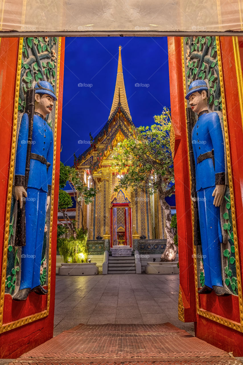 Beautiful buddha and Thai temple