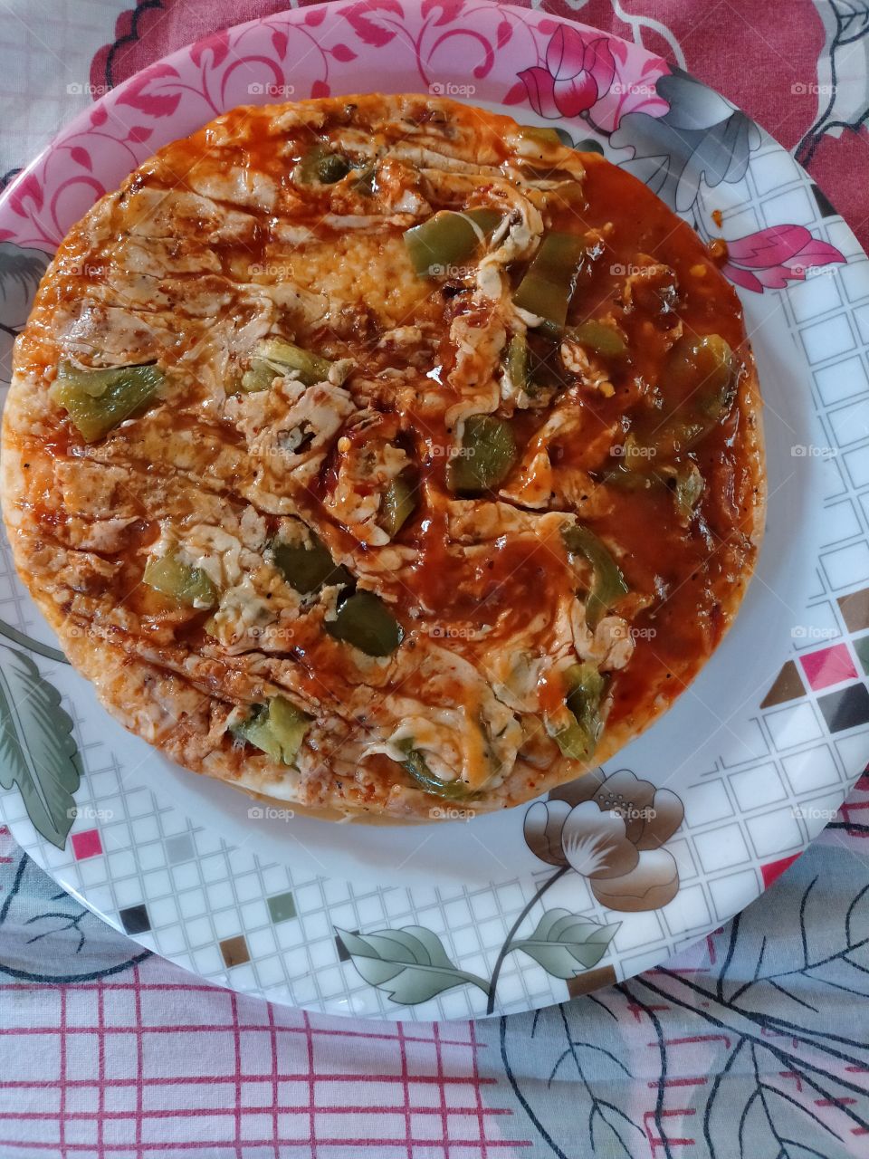 cooking pizza in home