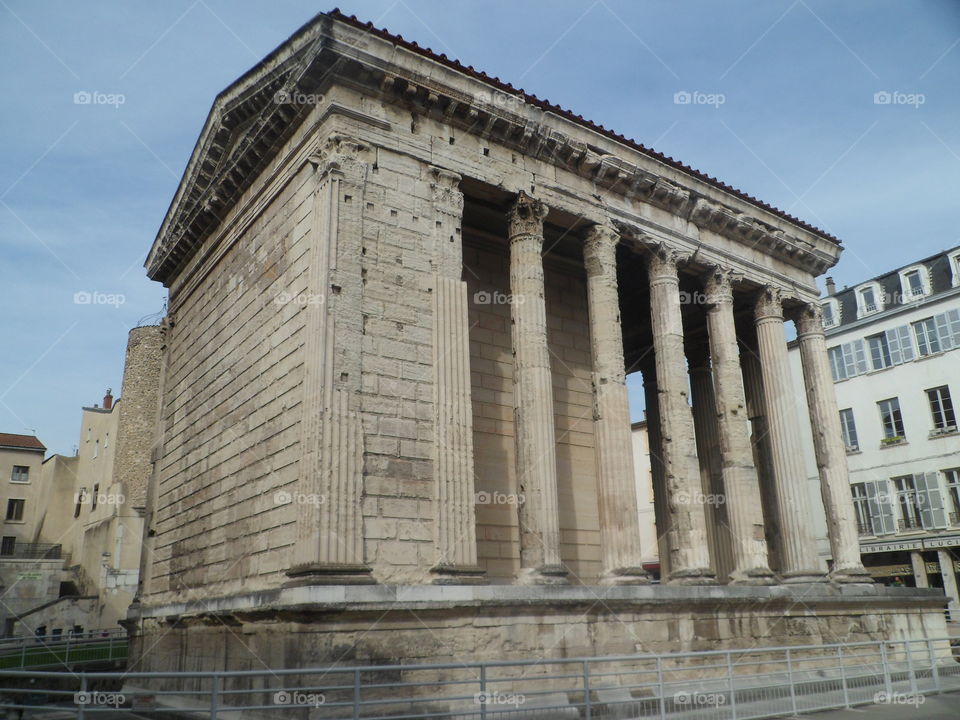 Temple of Auguste and Livie in Vienne in France