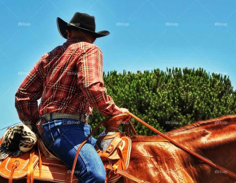 American Cowboy In A Black Hat