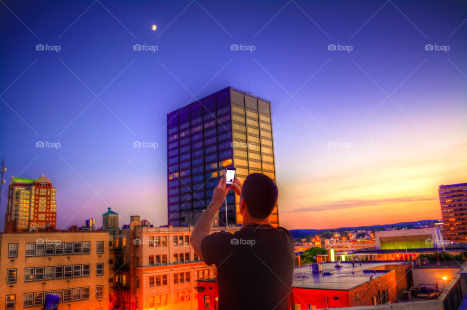 Saturn viewing at dusk