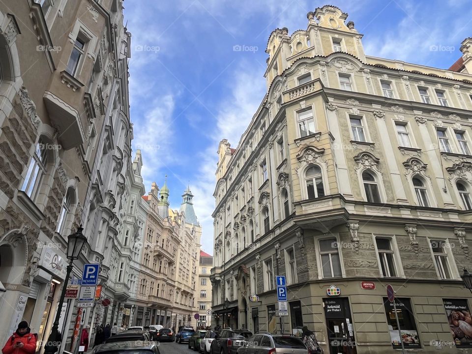 Beautiful winter day in Prague