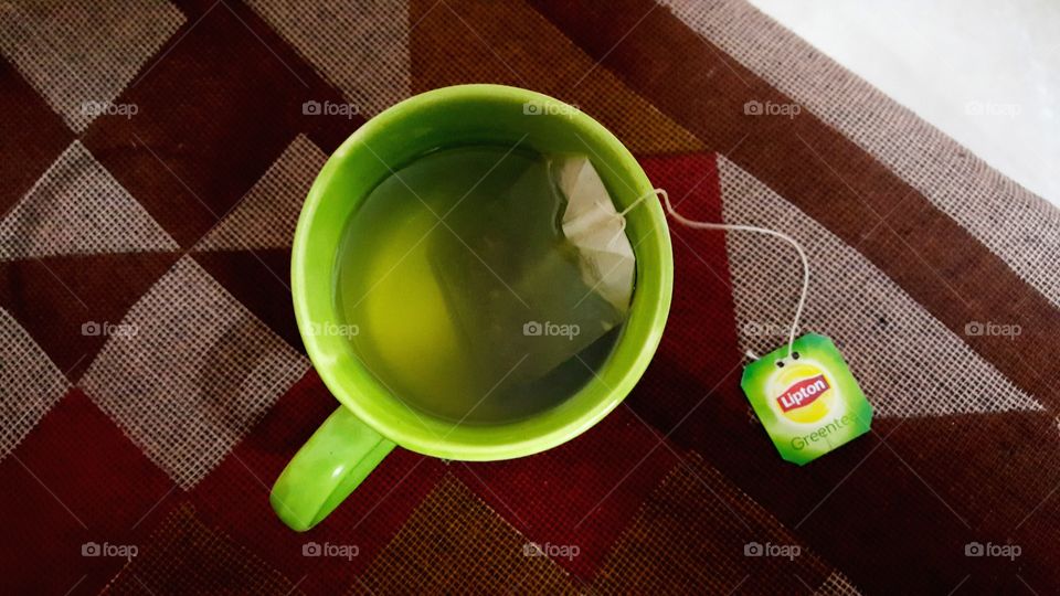 #GreenTeaInGreenCupNSip