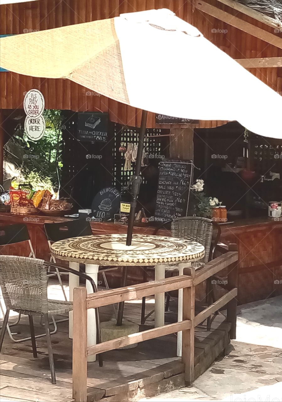 Waiting Shed by the Resort
