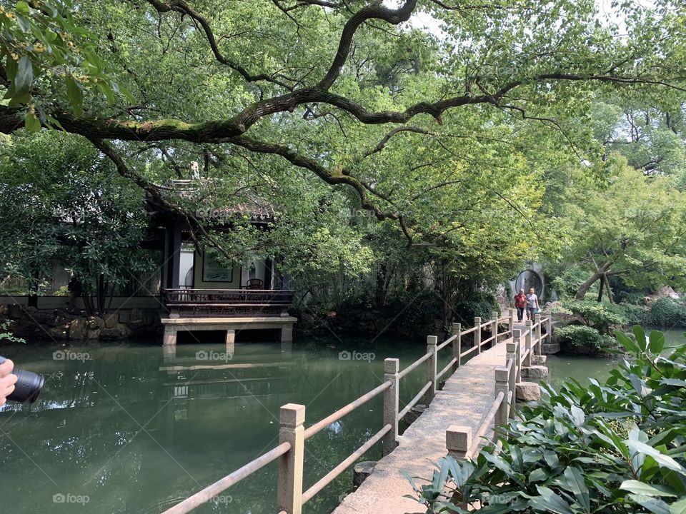 Wuxi - beautiful gardens in the old town - a place to experience some even more beautiful than the Suzhou gardens