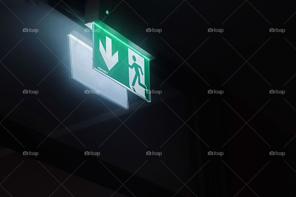 Exit sign