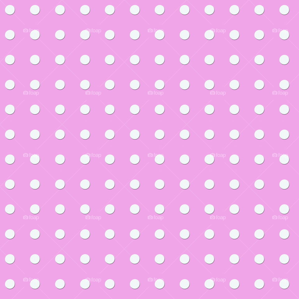 White polkadots on pink