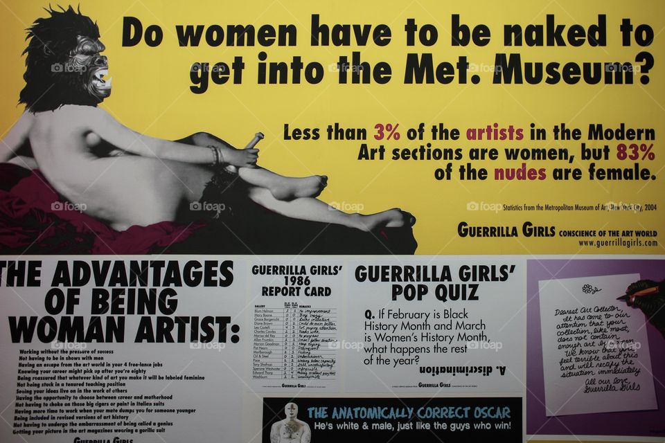 Guerrilla Girls’ protest
