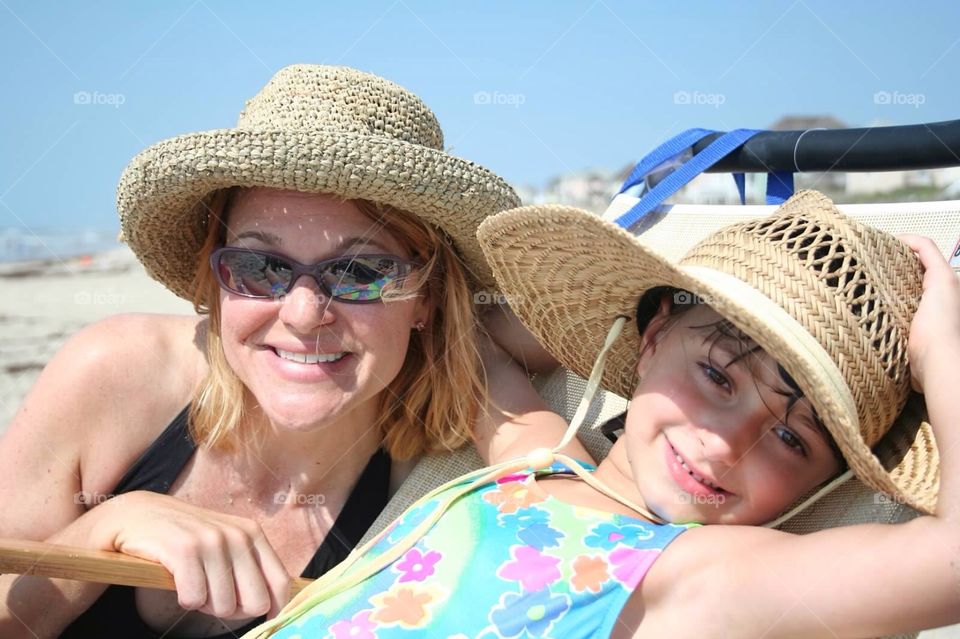 Beach with mom