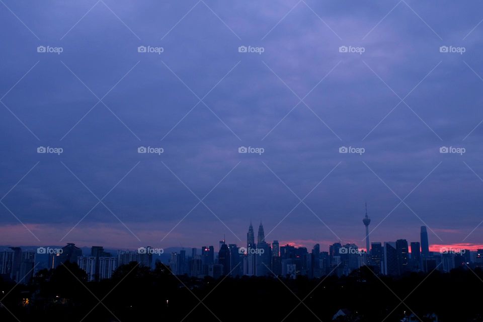 cloudy morning at Kuala Lumpur